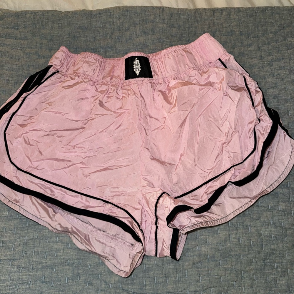 FP Movement by Free People Pink and Black Athletic Shorts